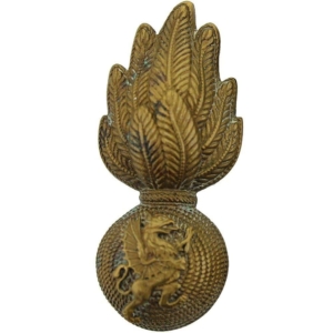 Royal Welsh Fusiliers RWF Regiment OFFICERS Bronze Welch Collar Badge