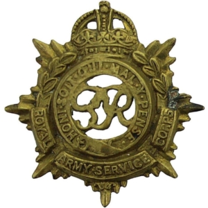 WW2 Royal Army Service Corps RASC (George VI) Collar Badge