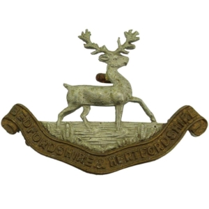 Bedfordshire and Hertfordshire Regiment Collar Badge