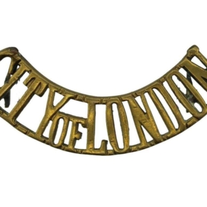 WW1 City of London Battalion Regiment Shoulder Title