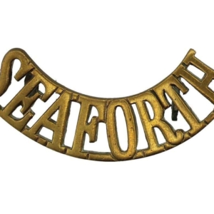 Seaforth Highlanders Scottish Regiment Shoulder Title