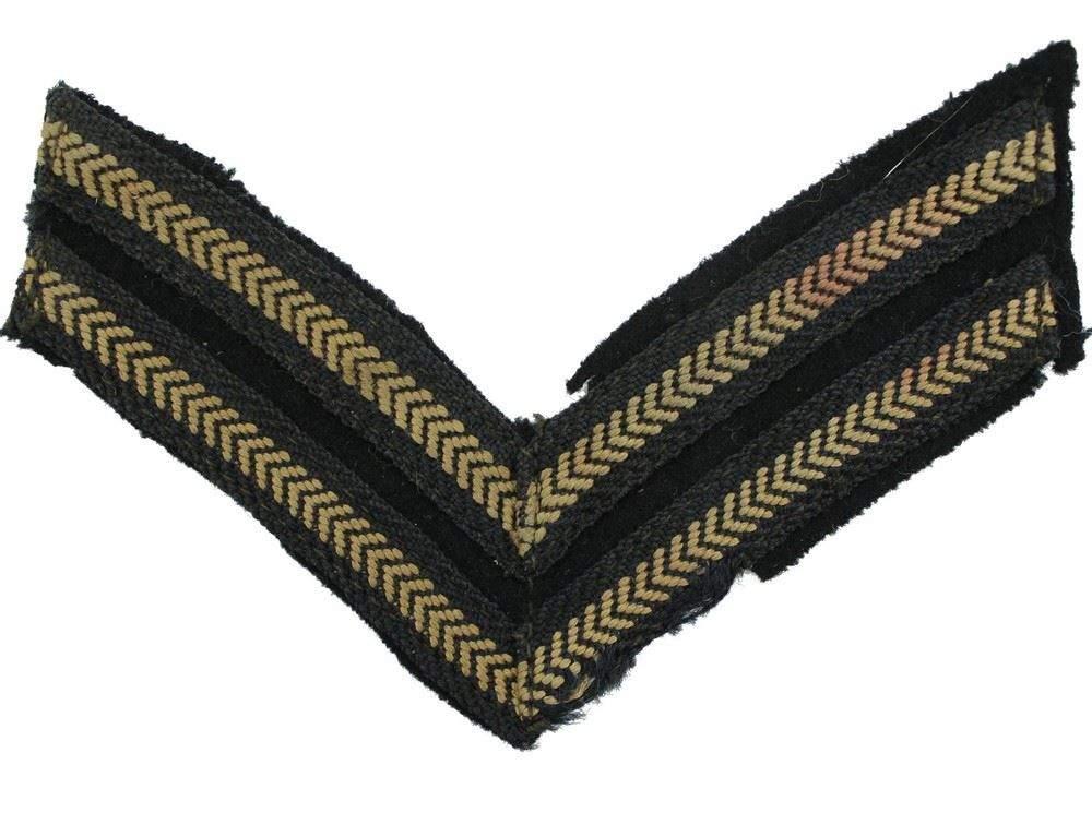 WW2 Royal Air Force RAF Corporals Cloth Chevron Insignia Rank Stripes ...