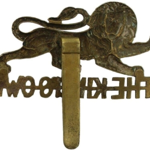 WW1 Kings Own Royal Lancaster Regiment King's Cap Badge