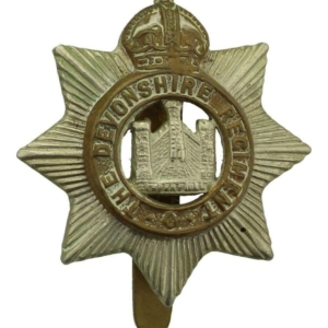 WW1 Devonshire Regiment Cap Badge