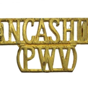 Lancashire PWV (Prince of Wales's Volunteers) Regiment Shoulder Title