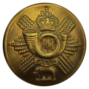 Queens Crown Highland Light Infantry HLI Regiment Tunic Button - 25mm