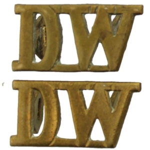 WW1 Duke of Wellingtons West Riding Regiment Shoulder Title PAIR