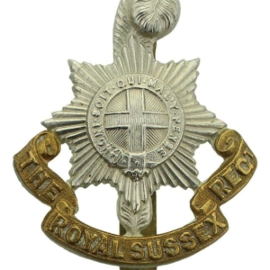 WW1 Royal Sussex Regiment Cap Badge