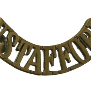 WW1 North Staffordshire (Stafford) Regiment Shoulder Title