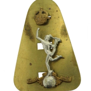 WW2 Royal Corps of Signals RCOS Cap Badge - DUAL CONSTRUCTION