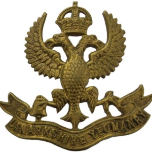 WW1 Lanarkshire Yeomanry Scottish Regiment Cap Badge