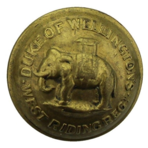 WW1 The Duke of Wellingtons West Riding Regiment Tunic Button - 26mm