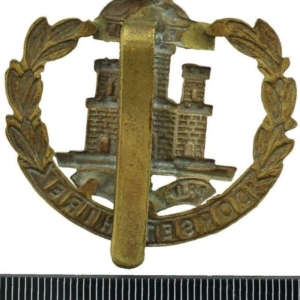 WW1 Dorsetshire (Dorset) Regiment Cap Badge - EARLY WIDE VERSION
