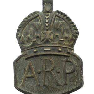 WW2 ARP Warden (Air Raid Precautions) HALLMARKED Silver Lapel Badge - MENS