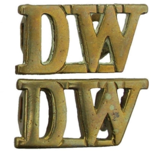WW1 Duke of Wellingtons West Riding Regiment Shoulder Title PAIR