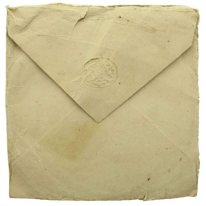 WW1 Penny / Death Plaque Paper Envelope Cover