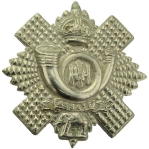 WW1 Highland Light Infantry Regiment HLI Cap Badge - MADE IN ENGLAND PLATE
