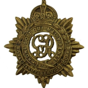 WW1 Royal Army Service Corps RASC (George V) Collar Badge
