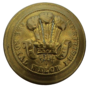 WW2 Royal Welch Fusiliers Regiment (Welsh) Tunic Button - 26mm