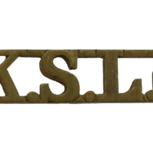 WW1 Kings Shropshire Light Infantry KSLI Regiment King's Shoulder Title