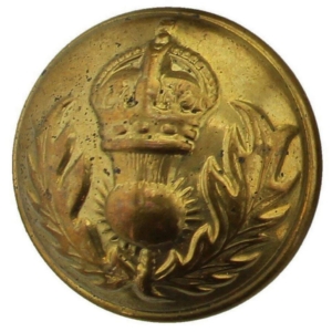 WW1 Royal Scots Fusiliers Regiment Scottish Tunic Button - 26mm