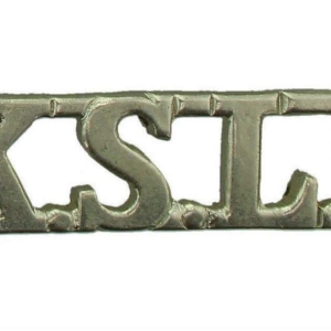 WW1 Kings Shropshire Light Infantry KSLI Regiment King's Shoulder Title