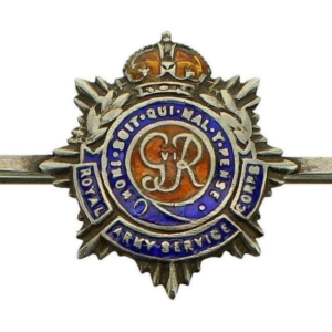 WW2 Royal Army Service Corps RASC Sweetheart Brooch - STERLING SILVER