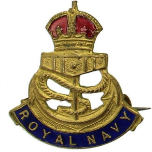 WW1 British Royal Navy Sweetheart Brooch