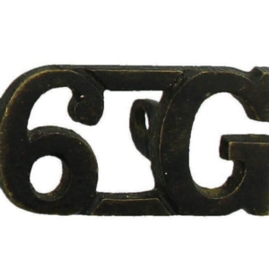 6th Gurkha Rifles Regiment 6G Shoulder Title