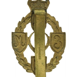 WW2 Royal Electrical & Mechanical Engineers REME Cap Badge - JR GAUNT LONDON