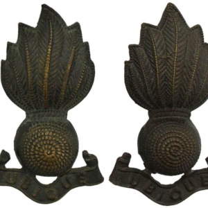 Royal Artillery Regiment OFFICERS Bronze Collar Badge PAIR