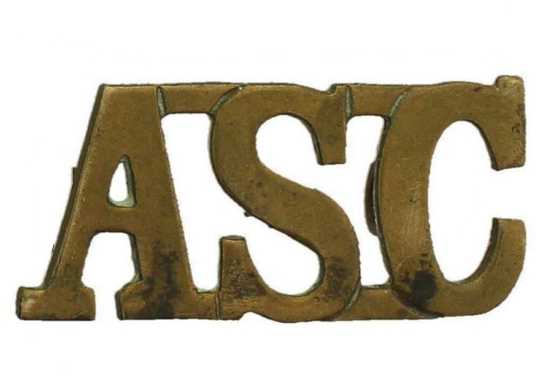 WW1 Army Service Corps ASC Shoulder Title - British Military Badges