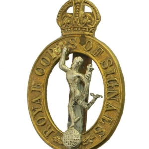 WW2 Royal Corps of Signals RCOS Cap Badge