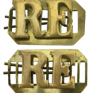 Royal Engineers Corps Shoulder Title PAIR