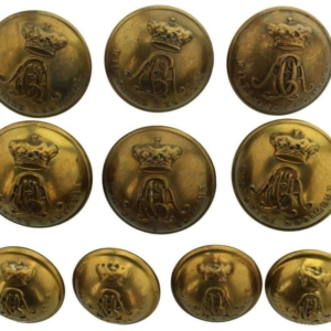 WW1 Group of 10x Wiltshire Regiment Tunic Button Set - 26mm & 19mm
