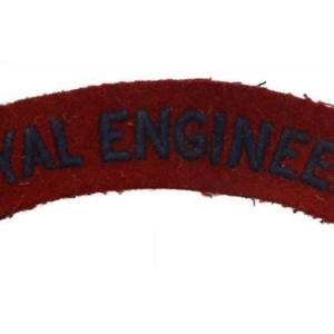 WW2 Royal Engineers Corps Cloth Shoulder Title Badge Flash