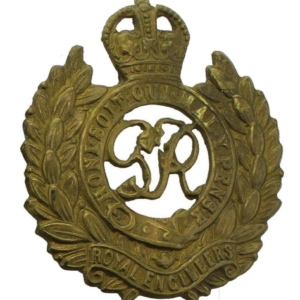 WW2 Royal Engineers Corps (George VI) Cap Badge - LUGS VERSION
