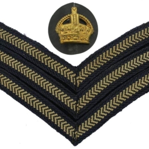 WW2 Royal Air Force RAF Flight Sergeants Cloth Chevron Insignia Rank Stripes