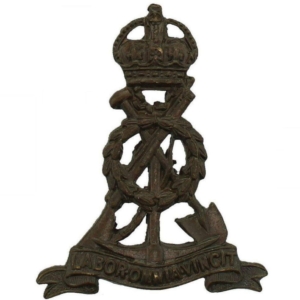 WW1 Labour (Pioneer) Corps OFFICERS Bronze Collar Badge
