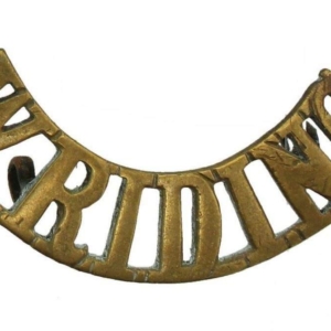 WW1 Duke of Wellington's West Riding Regiment Shoulder Title (FIRST PATTERN)