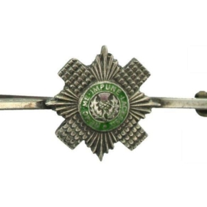 WW1 Scots Guards Regiment Scottish Sweetheart Brooch - STERLING SILVER