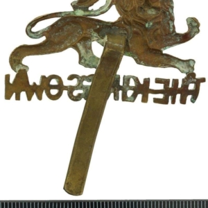 WW1 Kings Own Royal Lancaster Regiment King's Cap Badge