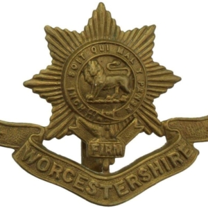 WW1 Worcestershire Regiment Cap Badge FIRST PATTERN