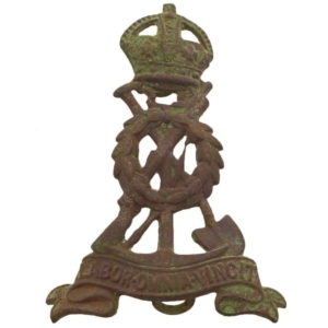 UK Dug Detecting Find - WW1 Royal Labour / Pioneer Corps Relic Cap Badge