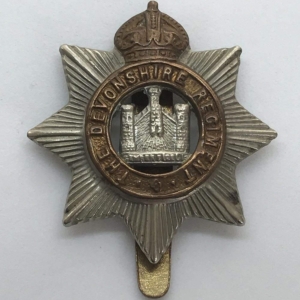 WW1 Devonshire Regiment Cap Badge