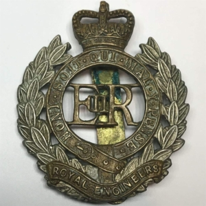 Royal Engineers Corps Cap Badge - Queens Crown