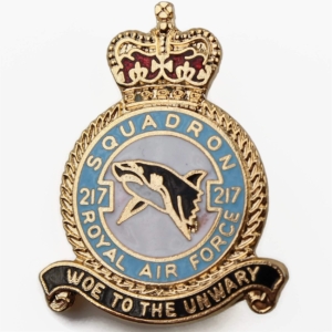 217 Squadron Royal Air Force Lapel Badge