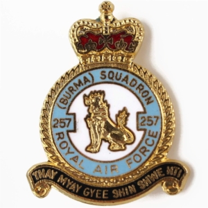 257 Burma Squadron Royal Air Force RAF Lapel Badge