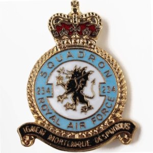 234 Squadron Royal Air Force RAF Lapel Badge