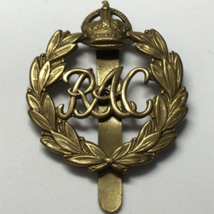 WW2 Royal Armoured Corps RAC Cap Badge - FIRST PATTERN